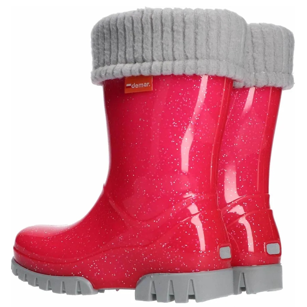 Dívčí zateplené holínky DEMAR Twister Lux G růžové